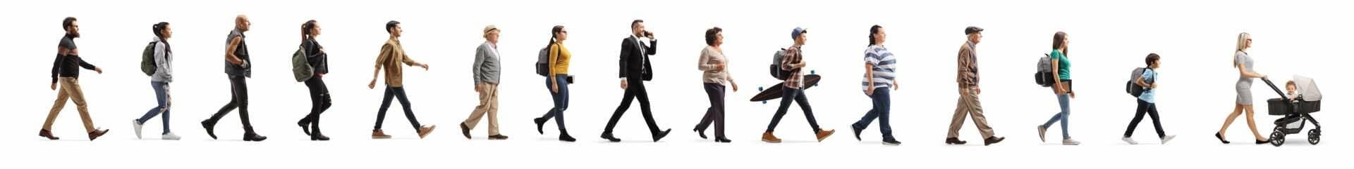 白い背景に矢印の行。