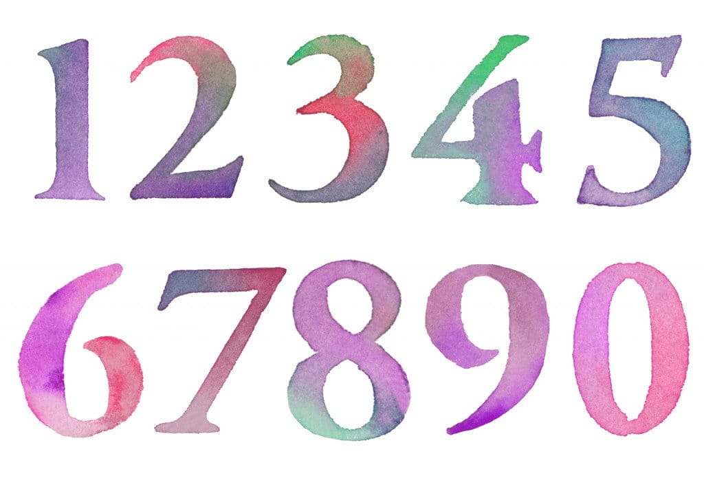 水彩数字ベクトル | ベクトル価格は1クレジット1ドルです。英語学習者や英会話の練習に最適です。 水彩数字ベクトル | ベクトル価格は1クレジット1ドルです。英語学習者や英会話の練習に最適です。