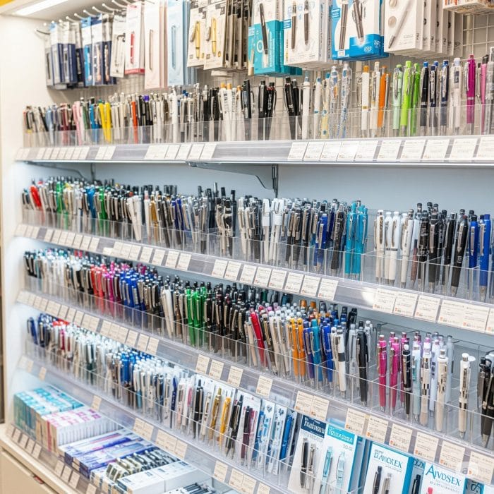 ペンで書かれたノート。間違いが二重線で消され、赤ペンで訂正されている。